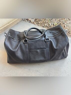 Bostanten brown leather duffel
